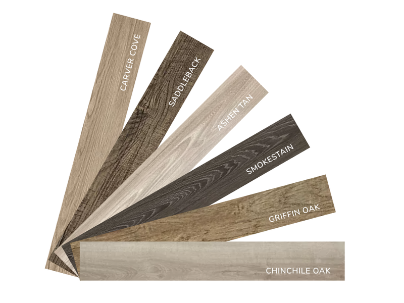UltimateFlex flooring plank swatches
